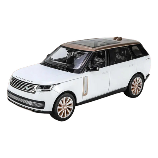 2023 1/18 Land Range Rover SUV Alloy Car Model Diecast Metal Off-road Vehicle Car Model Sound and Light Simulation Kids Toy Gift