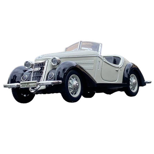 1:32 AUDI WANDERER W25K Classic Alloy Open Car Model Diecasts Metal Toy Vehicles Car Model Sound and Light Collection Kids Gift